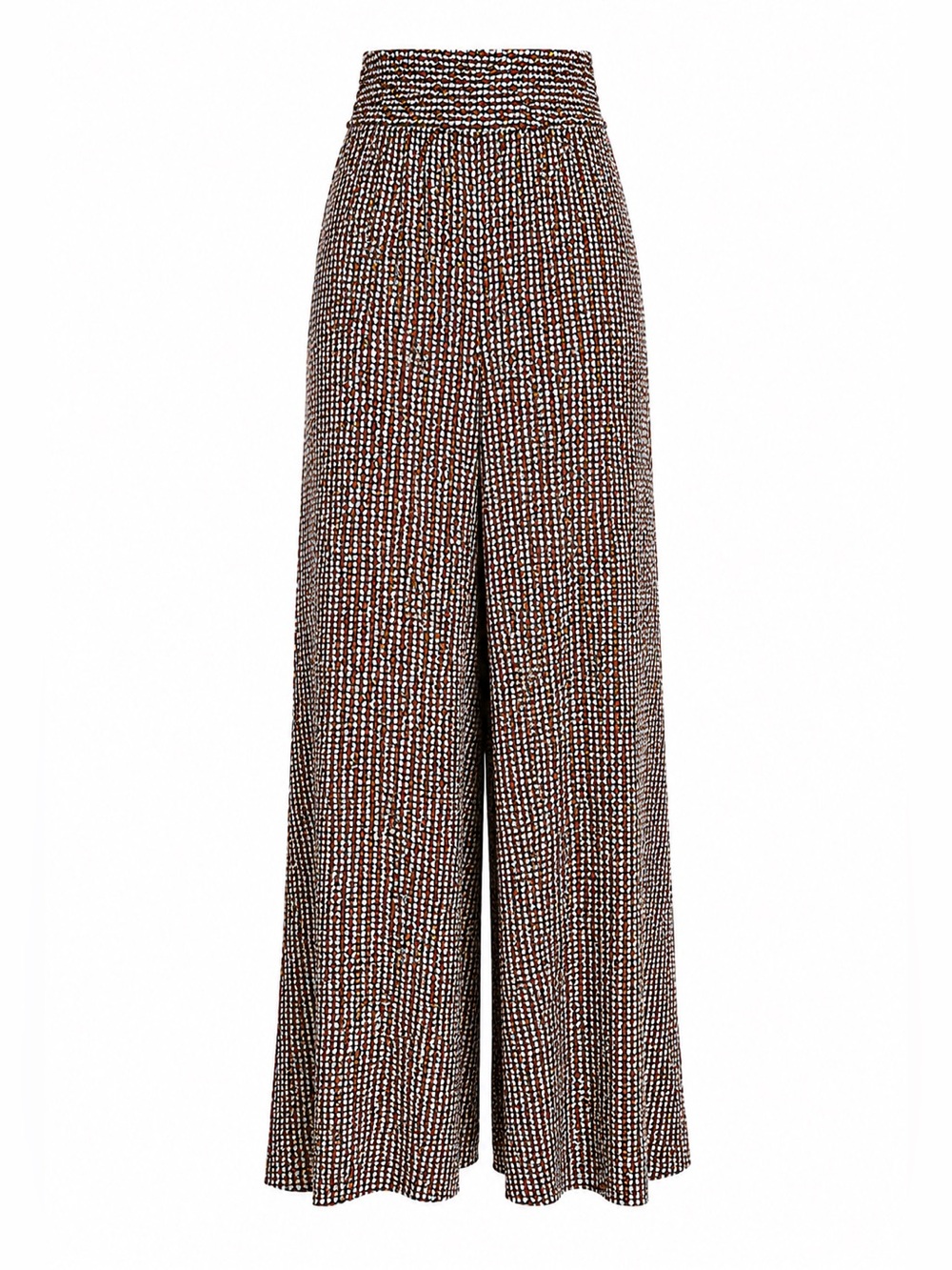 Wide Leg Geometric Print Trouser Pants By Cottonworld Size M